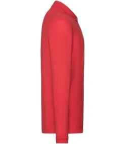 Fruit Of The Loom Mens Premium Long Sleeve Polo 27 Fruit Of The Loom Mens Premium Long Sleeve Polo -XAMAX ss24 red right