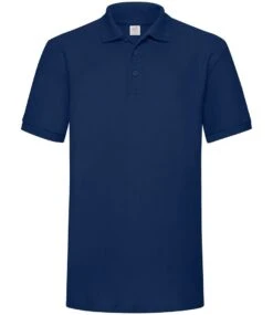 Fruit Of The Loom Mens 65/35 Heavy Polo -XAMAX ss27 nav front 1