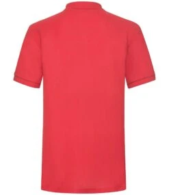 Fruit Of The Loom Mens 65/35 Heavy Polo -XAMAX ss27 red back 1