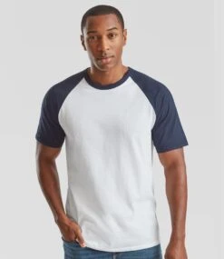 Fruit Of The Loom Mens Valueweight Short Sleeve Baseball T Shirt -XAMAX ss31 w dna model 1
