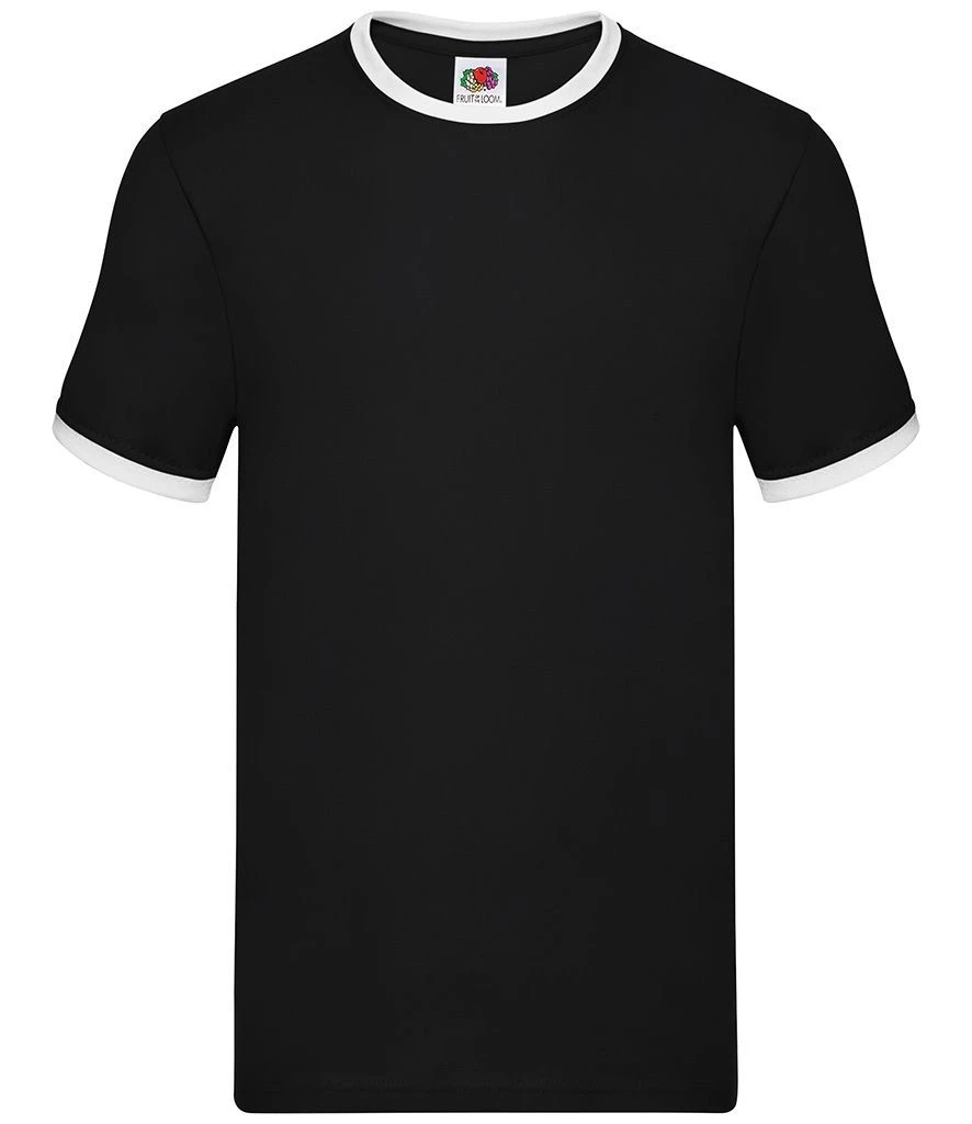 Fruit Of The Loom Mens Valueweight Ringer T 3 Fruit Of The Loom Mens Valueweight Ringer T