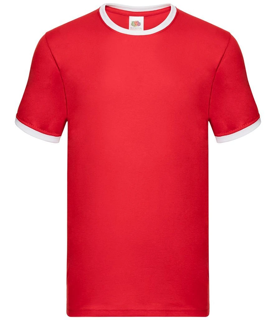 Fruit Of The Loom Mens Valueweight Ringer T 6 Fruit Of The Loom Mens Valueweight Ringer T - Image 4