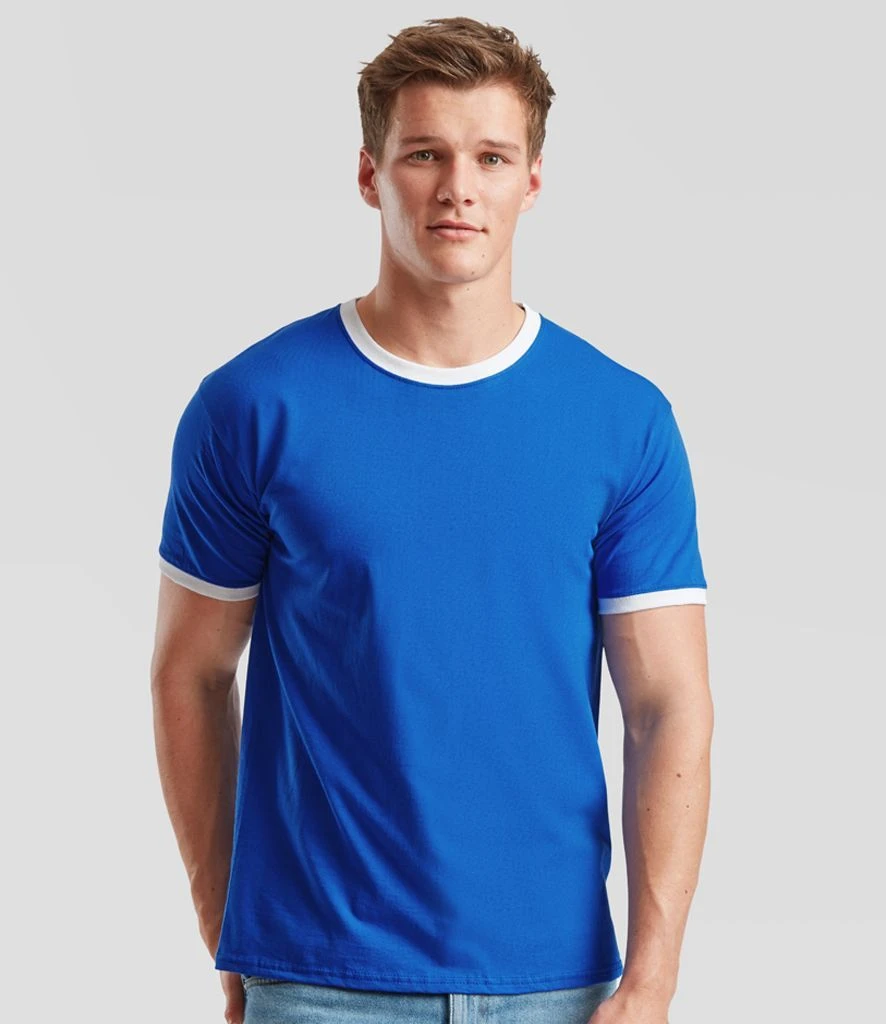 Fruit Of The Loom Mens Valueweight Ringer T 18 Fruit Of The Loom Mens Valueweight Ringer T - Image 16