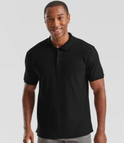 Fruit Of The Loom Mens Premium Polo -XAMAX ss5 blk model 1