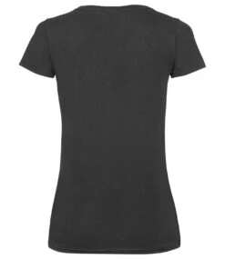Fruit Of The Loom Ladies Valueweight V-Neck T Shirt 39 Fruit Of The Loom Ladies Valueweight V-Neck T Shirt -XAMAX ss702 blk back 2