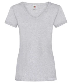 Fruit Of The Loom Ladies Valueweight V-Neck T Shirt 29 Fruit Of The Loom Ladies Valueweight V-Neck T Shirt -XAMAX ss702 hea front