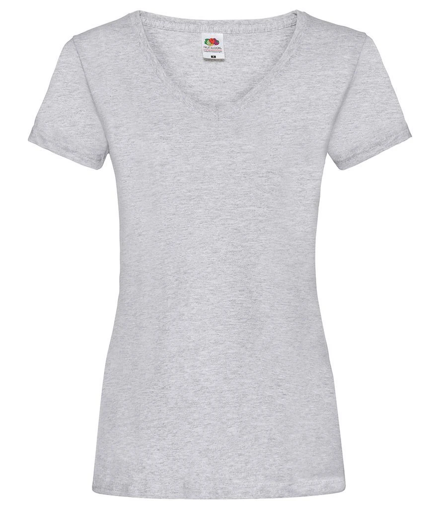 Fruit Of The Loom Ladies Valueweight V-Neck T Shirt 10 Fruit Of The Loom Ladies Valueweight V-Neck T Shirt - Image 8