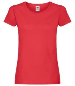 Fruit Of The Loom Ladies Original T -XAMAX ss712 red front