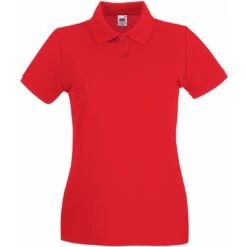 Fruit Of The Loom Ladies Premium Polo 30 Fruit Of The Loom Ladies Premium Polo -XAMAX ss89 red front