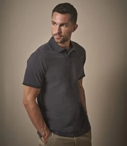 Tee Jays Mens Heavy Polo -XAMAX t1400 dgy model 1 hero