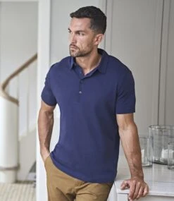 Tee Jays Mens Pima Cotton Polo 30 Tee Jays Mens Pima Cotton Polo -XAMAX t1440 nav model 1 hero