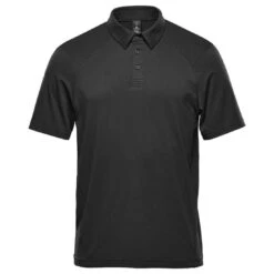 Stormtech Mens Pure Earth Camino Performance Short Sleeve Polo -XAMAX tfx1 blk front