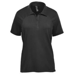 Stormtech Womens Pure Earth Camino Performance Short Sleeve Polo -XAMAX tfx1w blk front 1 2
