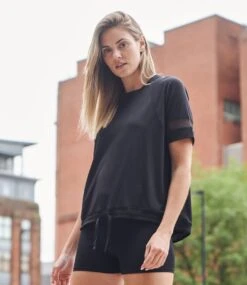 Tombo Ladies Over T Shirt -XAMAX tl526 blk model 1 hero 1