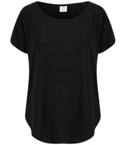Tombo Scoop Neck T Shirt -XAMAX tl527 blk front 2