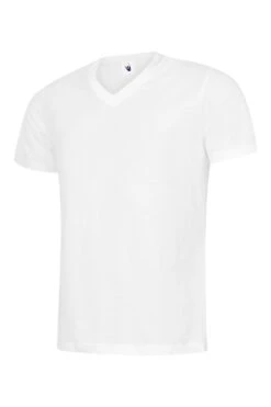 Uneek Classic V Neck T Shirt -XAMAX uc317 wh h